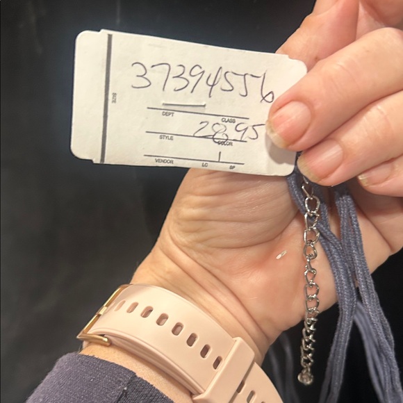 Christopher & Banks Blue and Silver Beaded Necklace - Picture 14 of 15